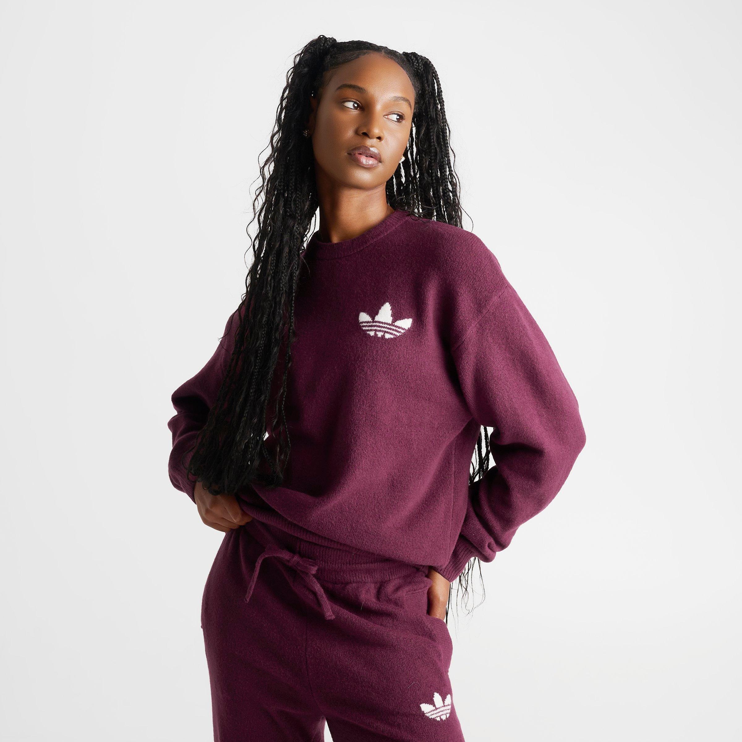 Women's adidas Originals Athletic Dept. Knitted Sweater - Maroon