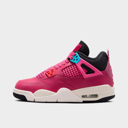 Girls' Big Kids' Air Jordan Retro 4 Basketball Shoes - Sweet Beet/Desert Pink/Off Noir/Chalk - view 1