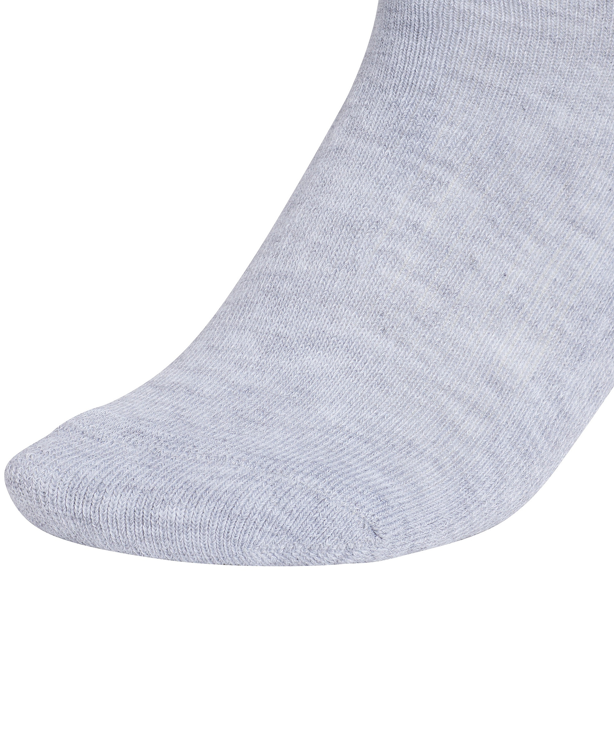 adidas Women's No Show Athletic Cushioned Socks, 6-Pack - Cool Light Heather/white