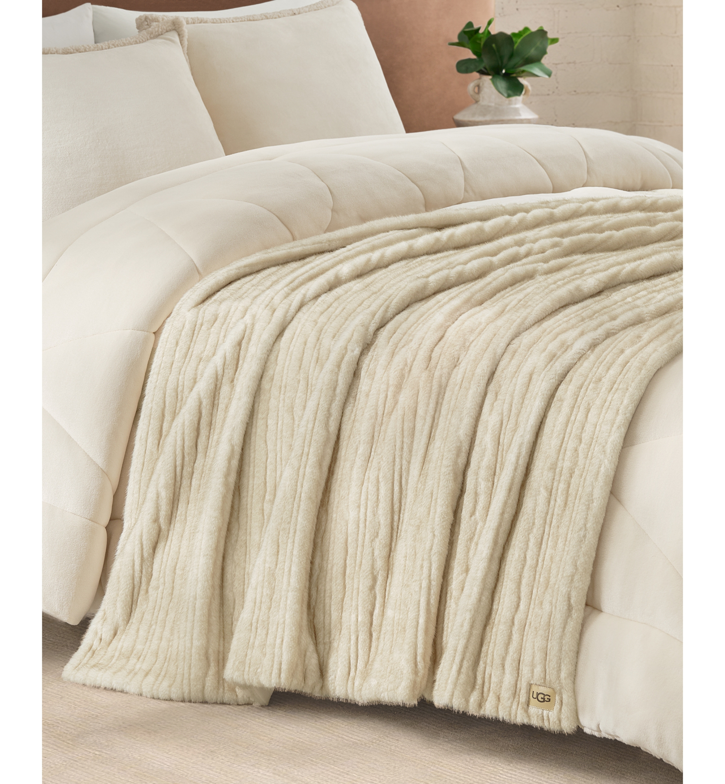 UGG® Jennis Throw, 50" x 70" - Mustard Seed
