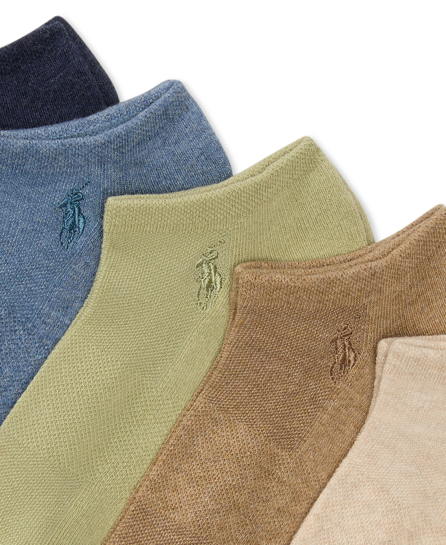 Polo Ralph Lauren Women's 6-Pk. Cushion Low-Cut Socks - Green/blue