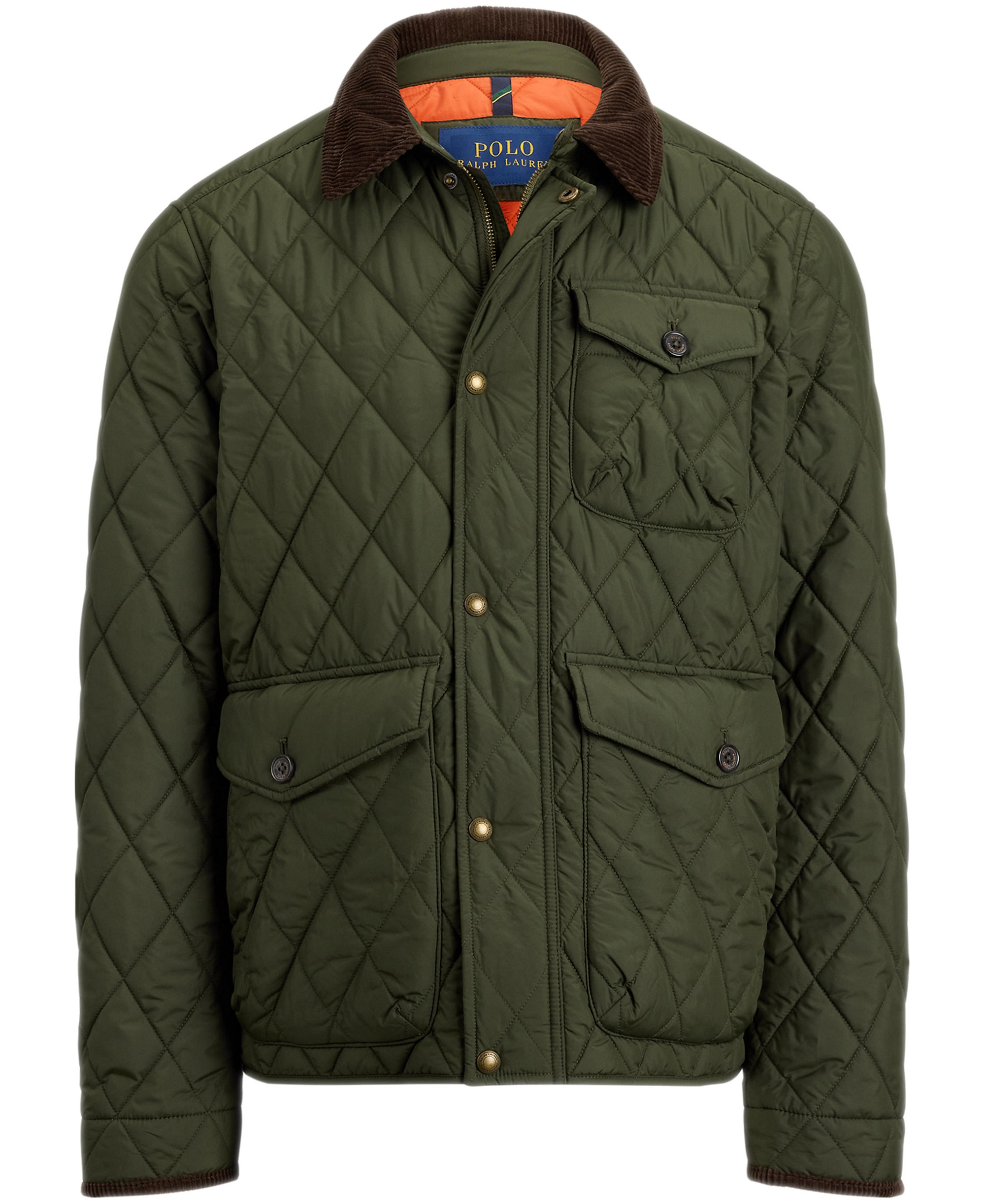 Polo Ralph Lauren Men's Beaton Quilted Water-Repellent Full-Zip Jacket - Company Olive
