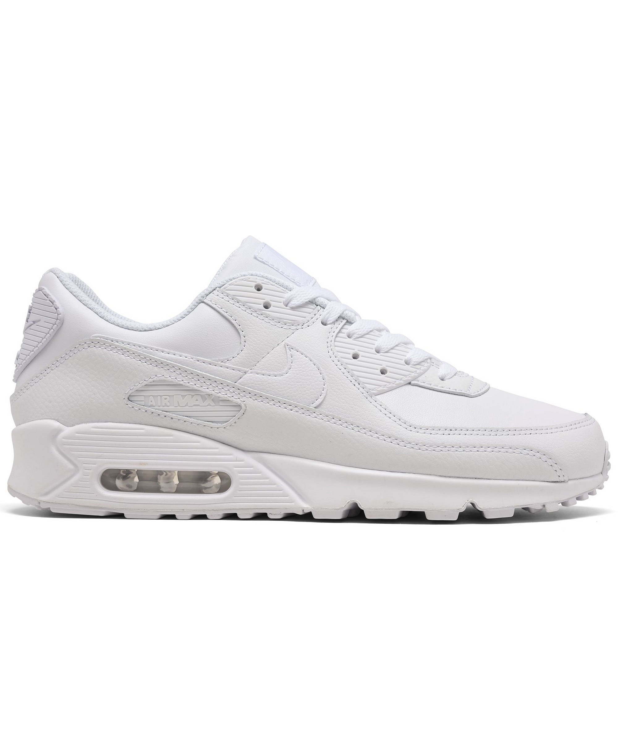 Nike Men's Air Max 90 Leather Casual Sneakers from Finish Line - White