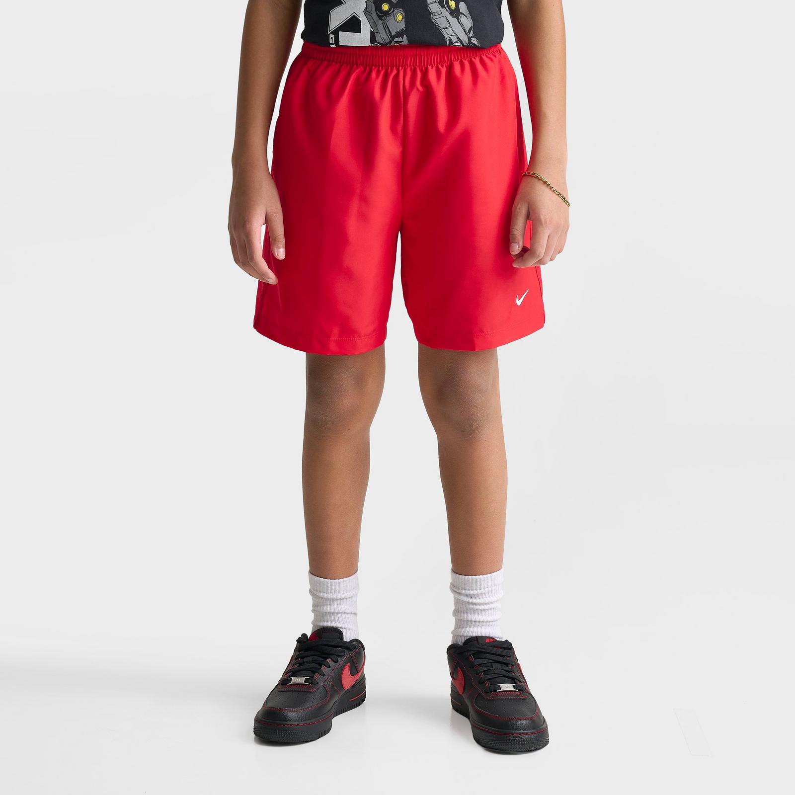 Big Kids' Nike Multi Dri-FIT Training Shorts - University Red/White