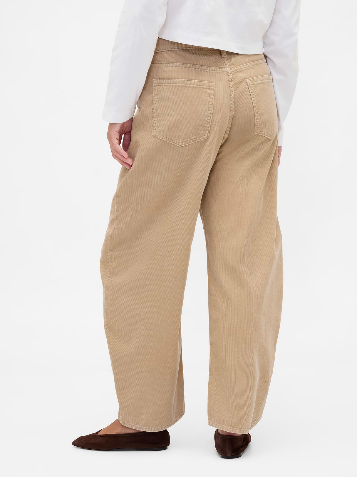 High Rise Barrel Jeans - Iconic khaki tan