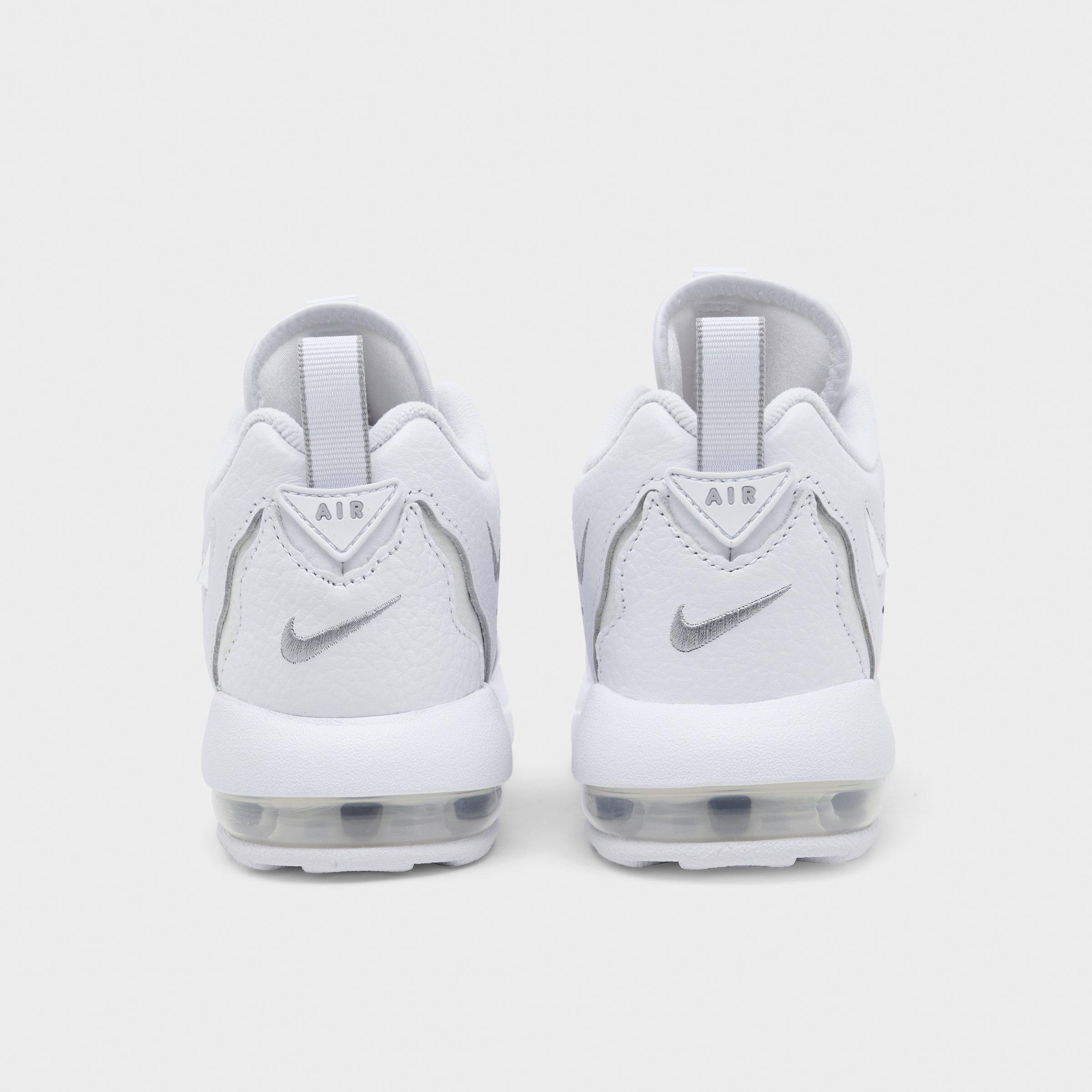 Little Kids' Nithtke Air DT Max ‘96 Low Casual Shoes - White/Metallic Silver/White/Light Smoke Grey - Back view