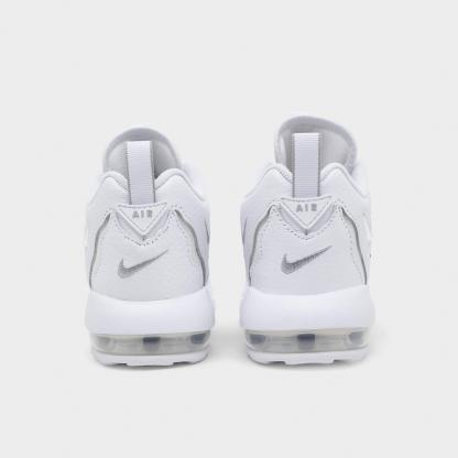 Little Kids' Nithtke Air DT Max ‘96 Low Casual Shoes - White/Metallic Silver/White/Light Smoke Grey - Back view