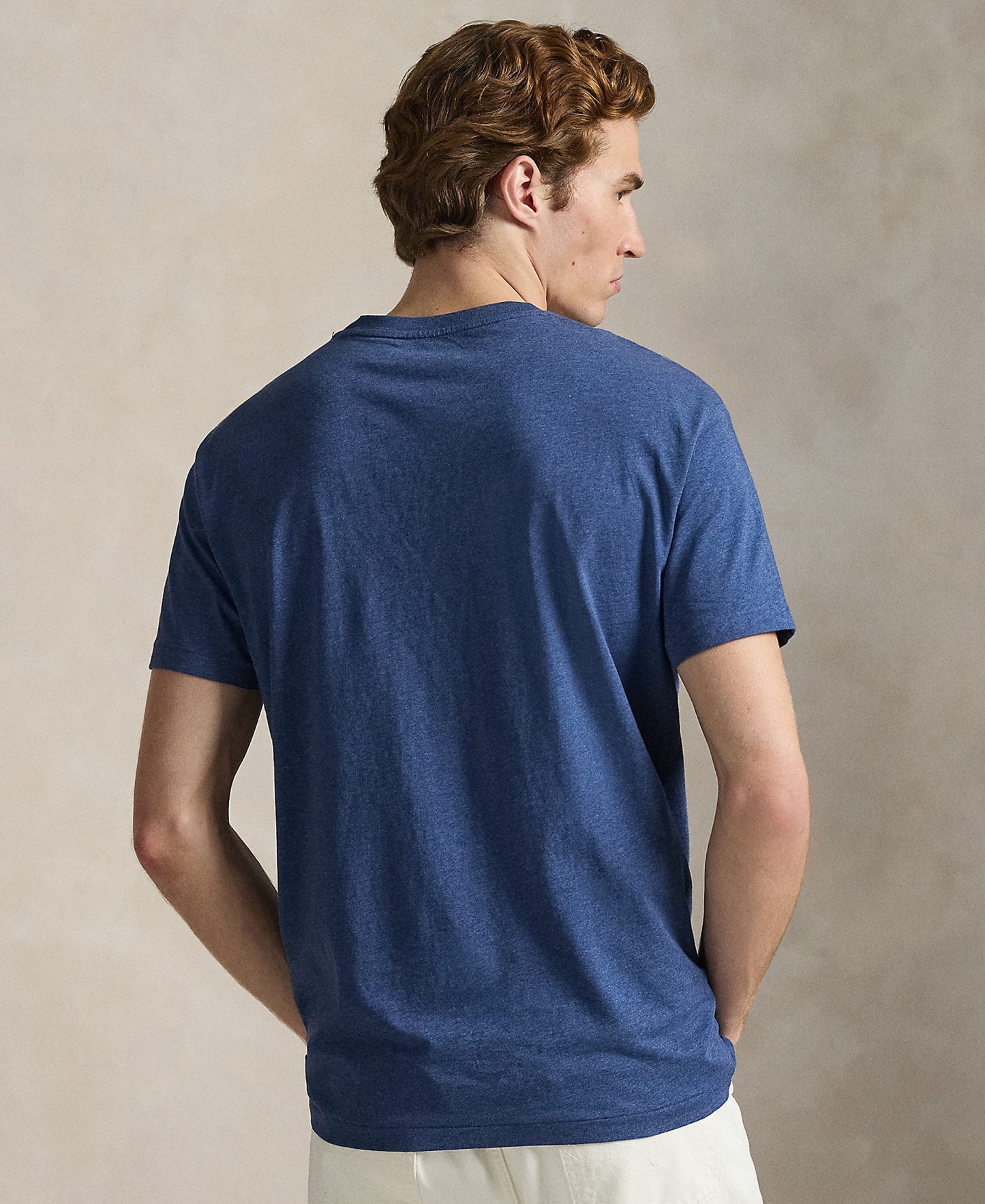 Polo Ralph Lauren Men's Classic-Fit Crewneck Pocket T-Shirt - Derby Blue Heather
