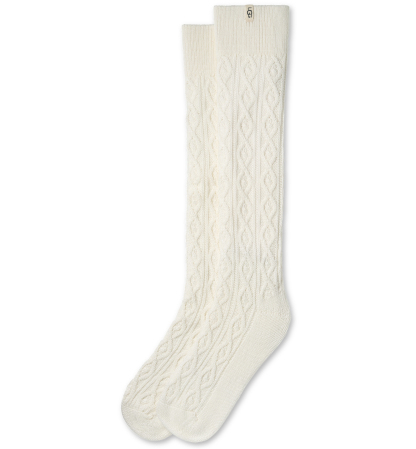 UGG® Women's Rensa Cable-Knit Knee-High Socks - Cream