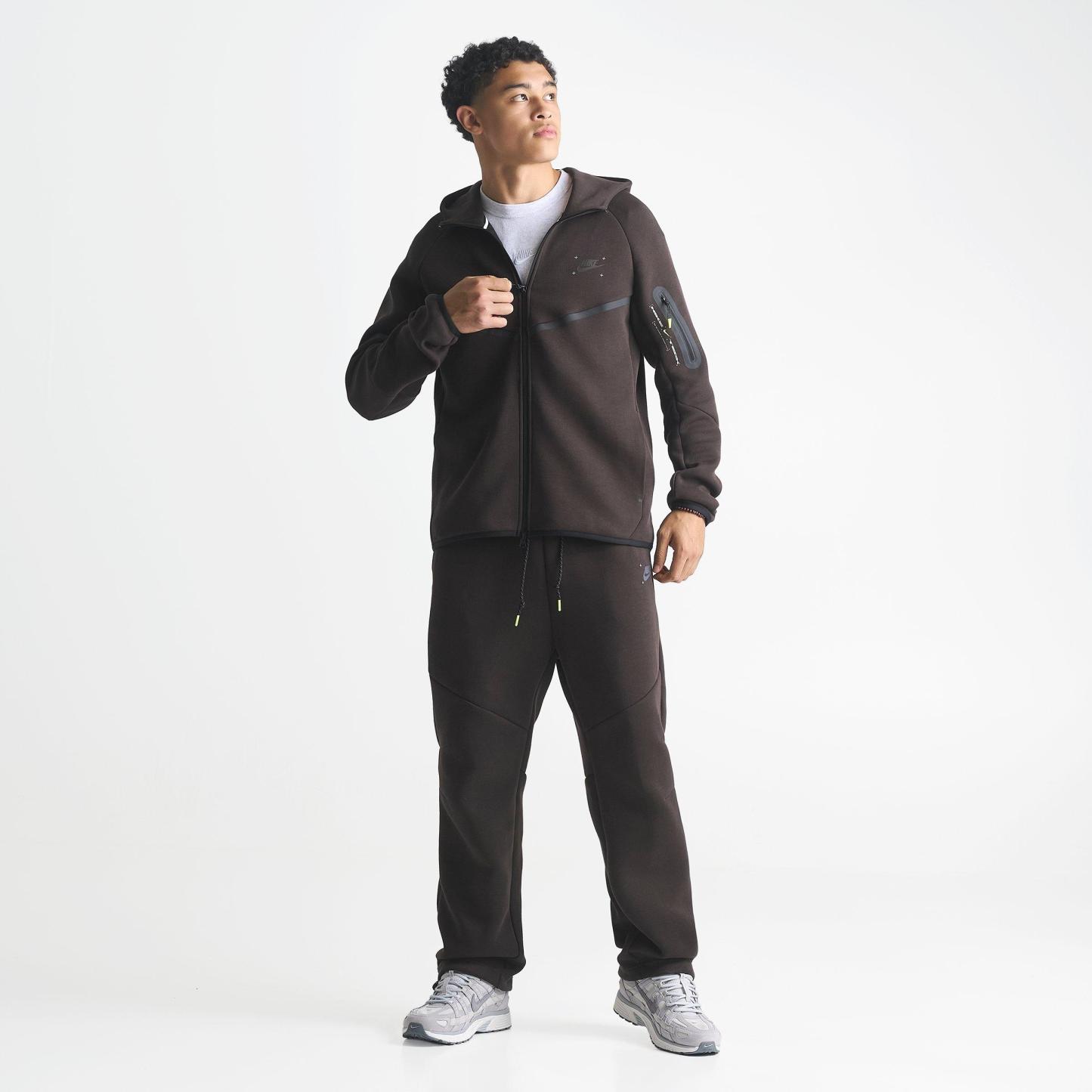 Men's Nithtke Tech Fleece Windrunner Graphic Full-Zip Hoodie - Velvet Brown/Black