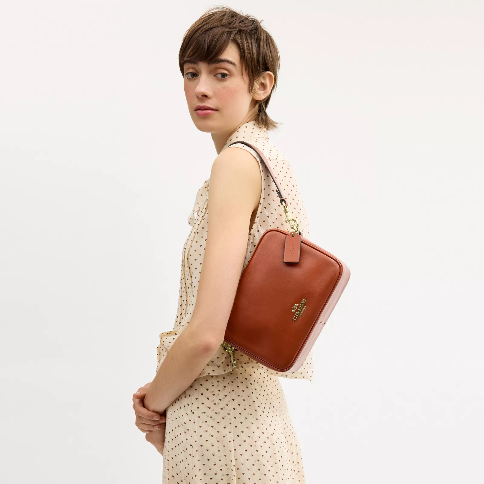 Carey Crossbody Bag - Gold/Cinnamon - view 2