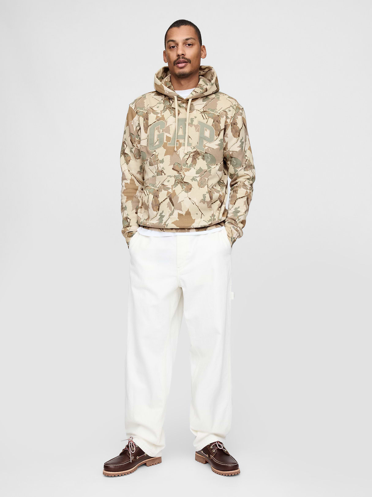 Adult VintageSoft Arch Logo Hoodie - Camo