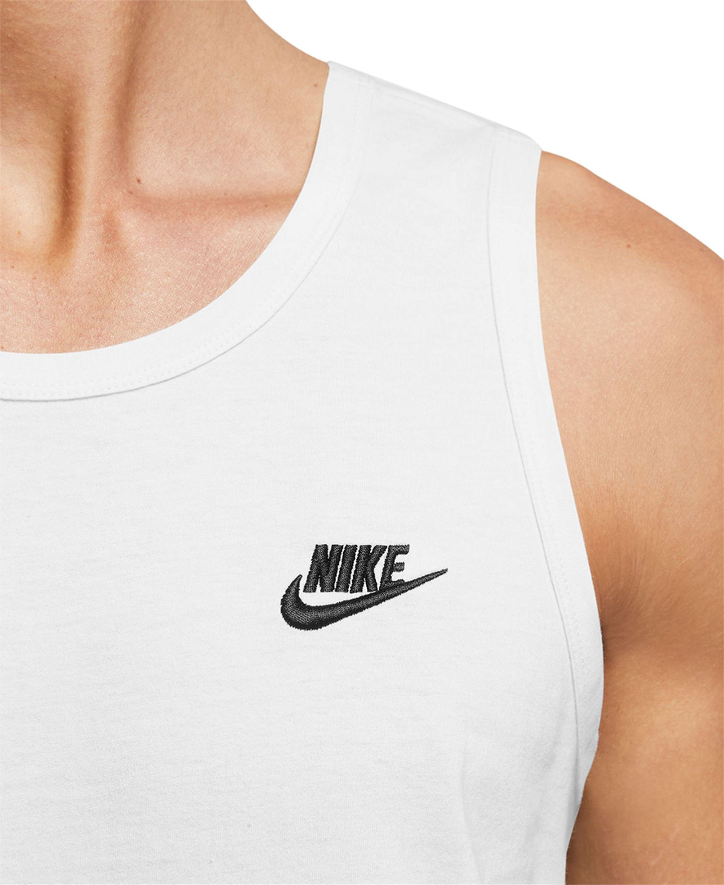 Nike Men's Sportswear Club Tank T-shirts - White/black