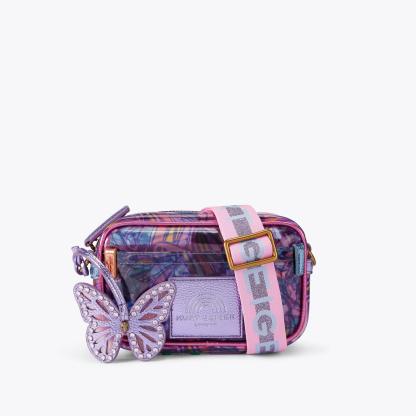 Kurt Geiger London Small Vinyl Southbank Camera Bag - Purple