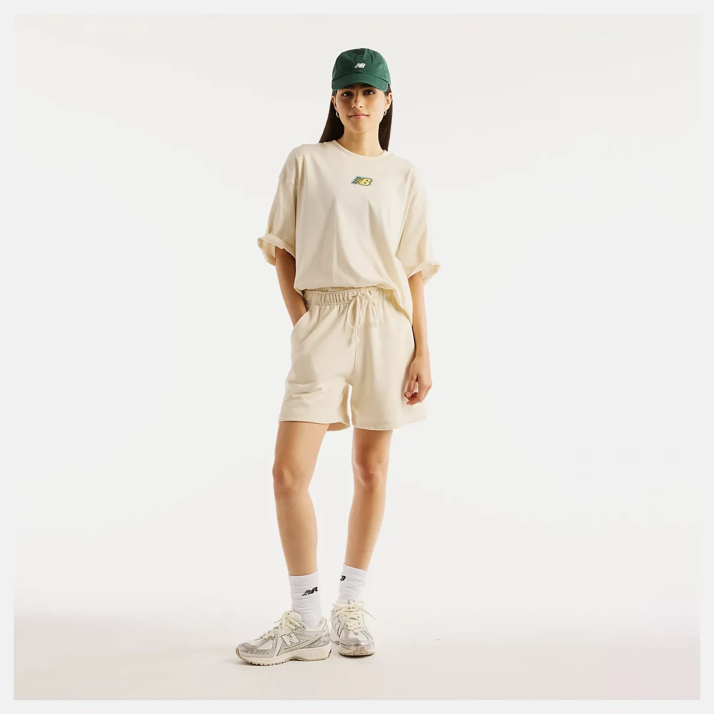 New Balance Sticker Pack Oversized T-Shirt, WT62P2R0LIN