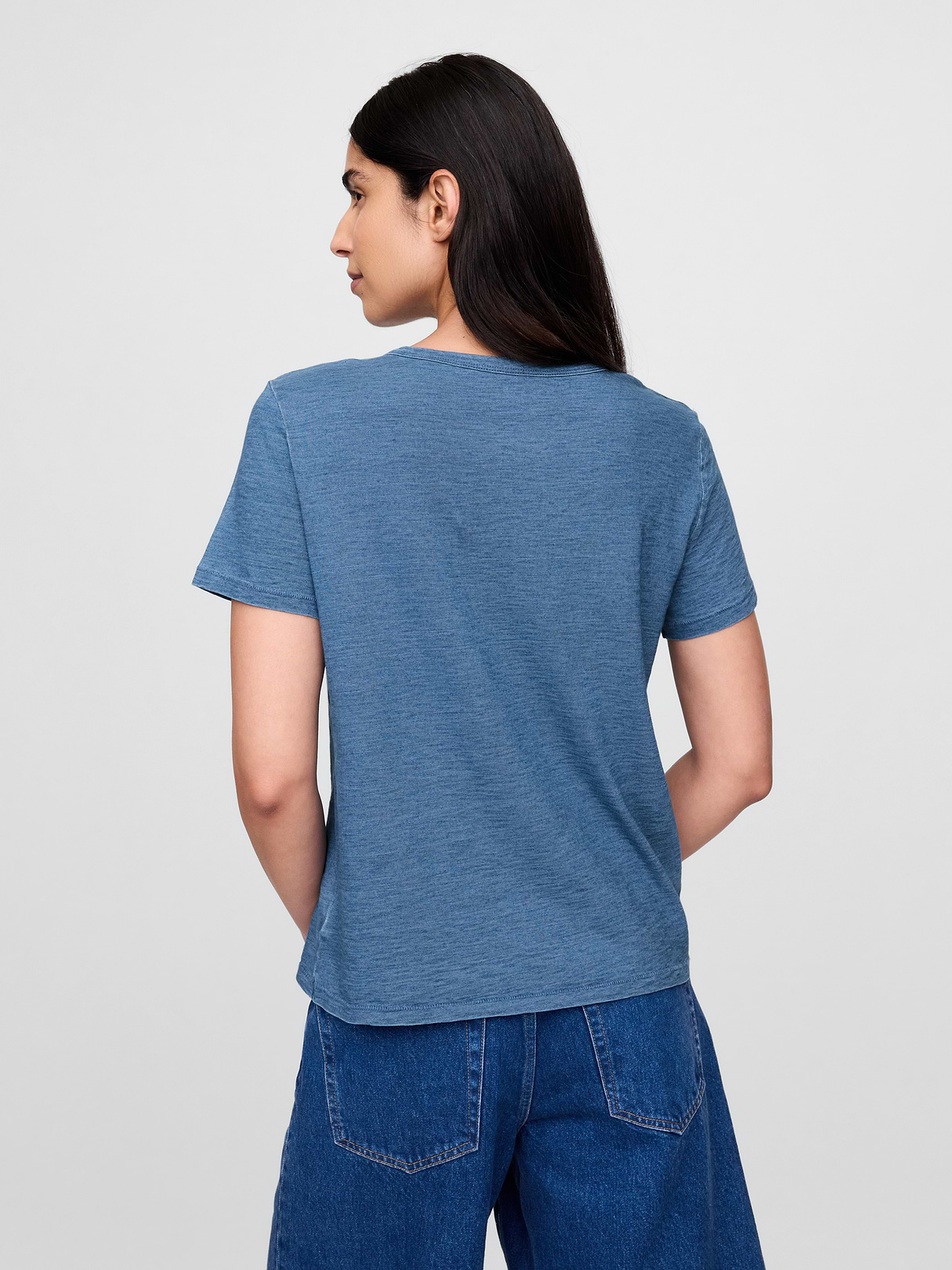 Organic Cotton VintageSoft T-Shirt - Light blue indigo