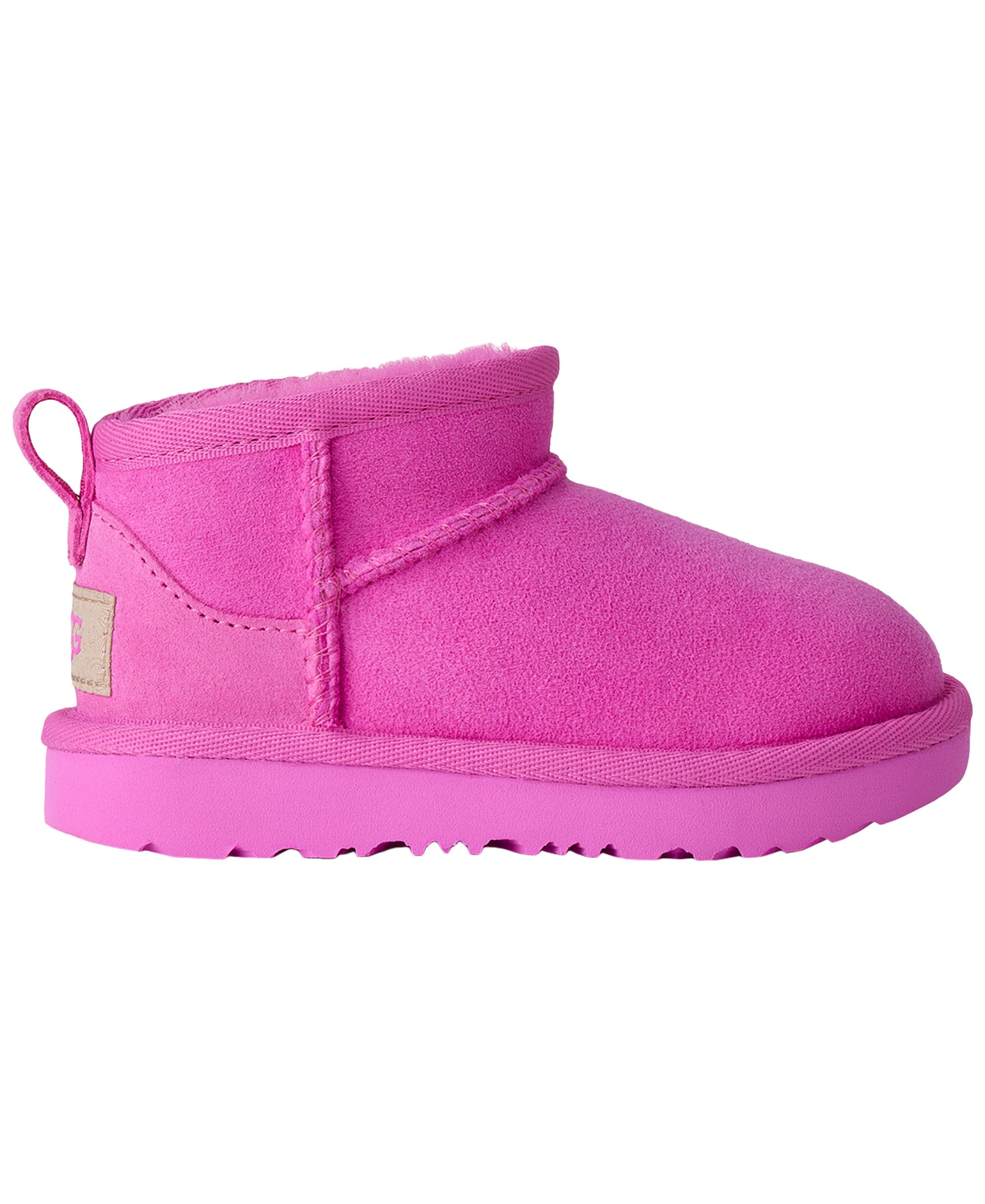 UGG® Toddler Classic Ultra Mini Round Toe Booties - Bright Fuchsia