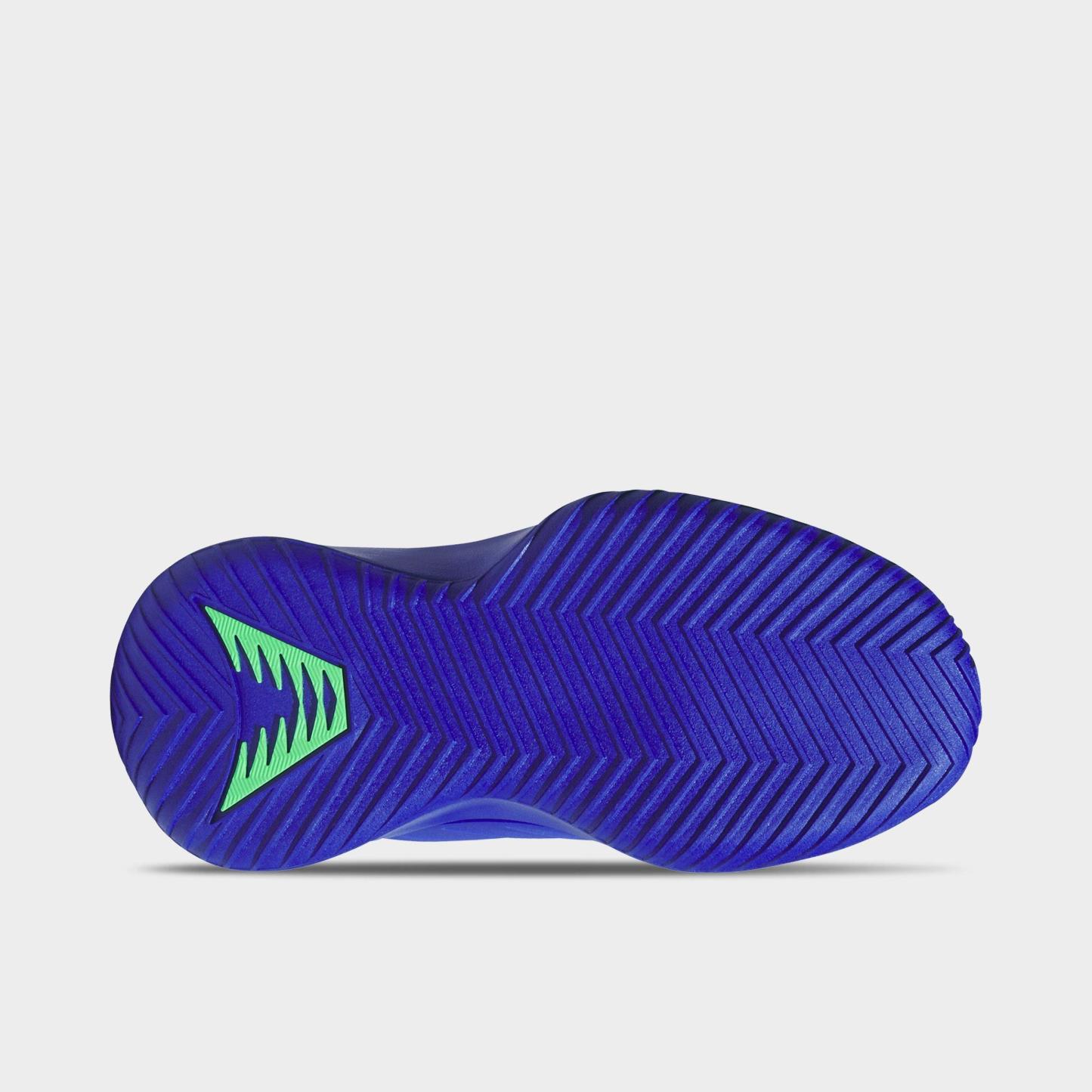 Big Kids' adidas Believe That 1 Basketball Shoes - Lucid Blue/Court Green/Lucid Blue - Bottom view