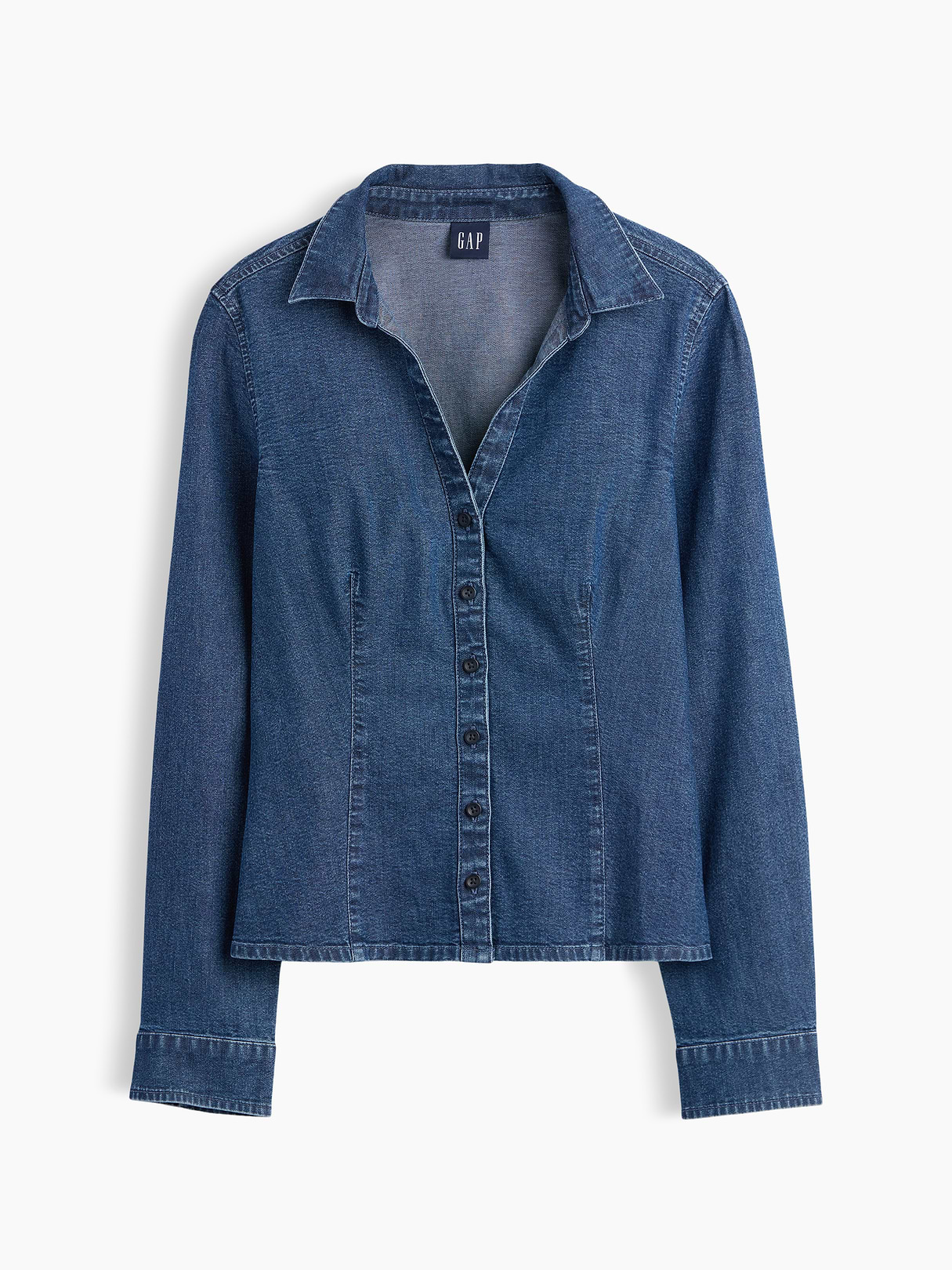 Denim Fitted Shirt - Medium wash
