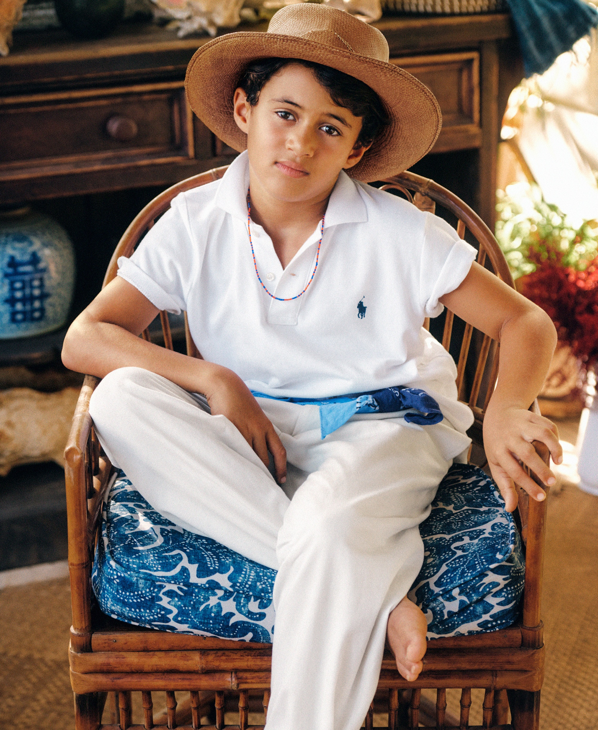 Polo Ralph Lauren 8-20 Boys' Cotton Mesh Logo Polo Shirt - White