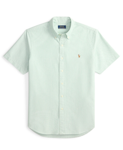 Polo Ralph Lauren Men's Classic-Fit Short-Sleeve Oxford Shirt - Cruise Green/White