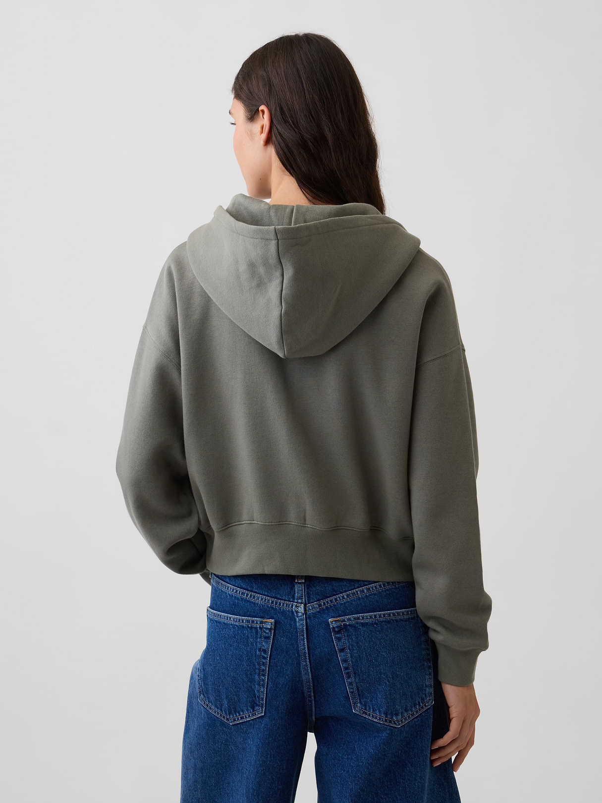 VintageSoft Wedge Zip Hoodie - Castor grey