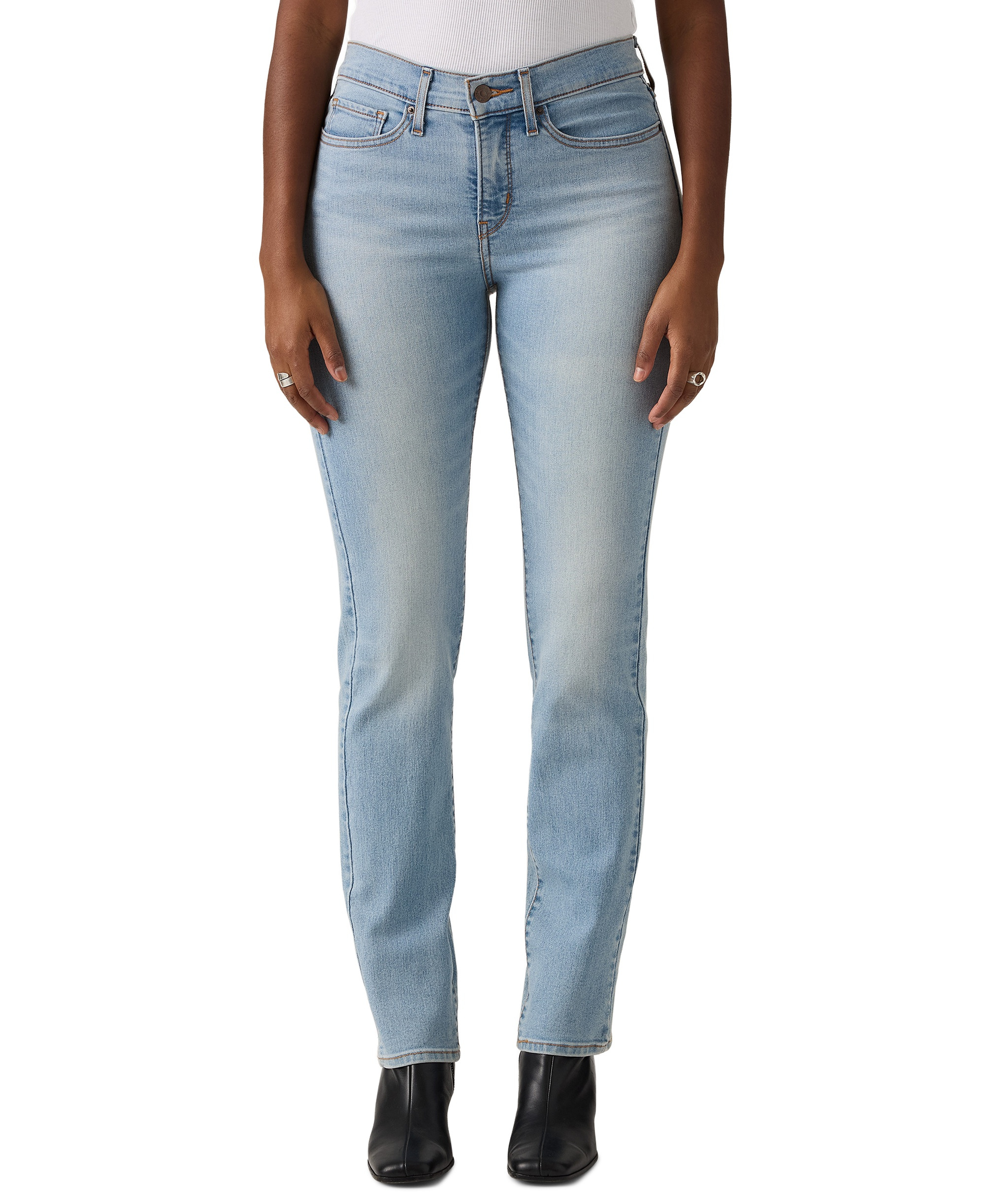 Levi's Women's 314 Shaping Slimming Straight Leg Mid-Rise Jeans - Up And Away