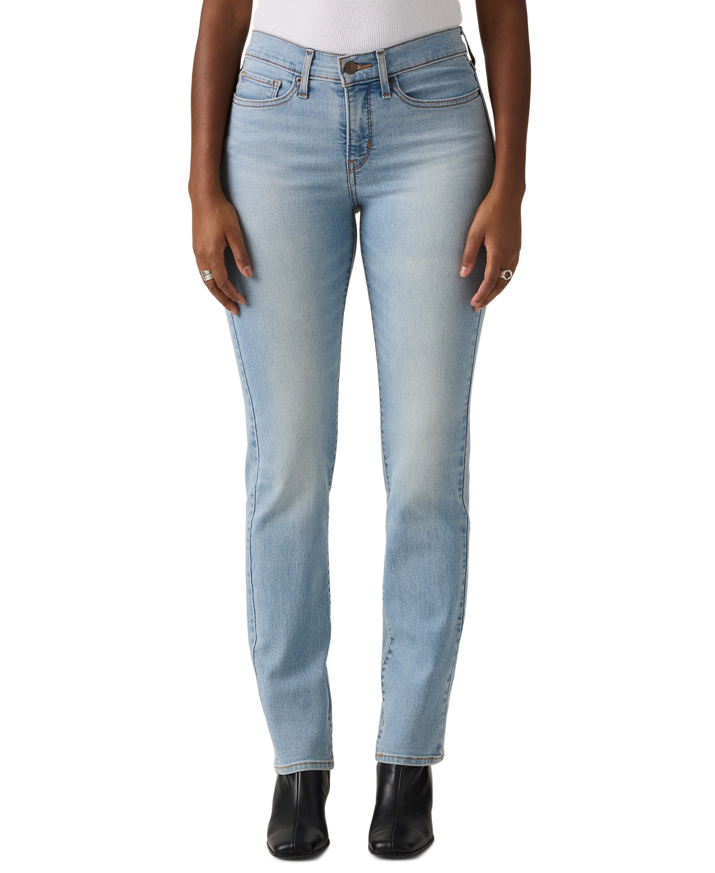 Levi's Women's 314 Shaping Slimming Straight Leg Mid-Rise Jeans - Up And Away