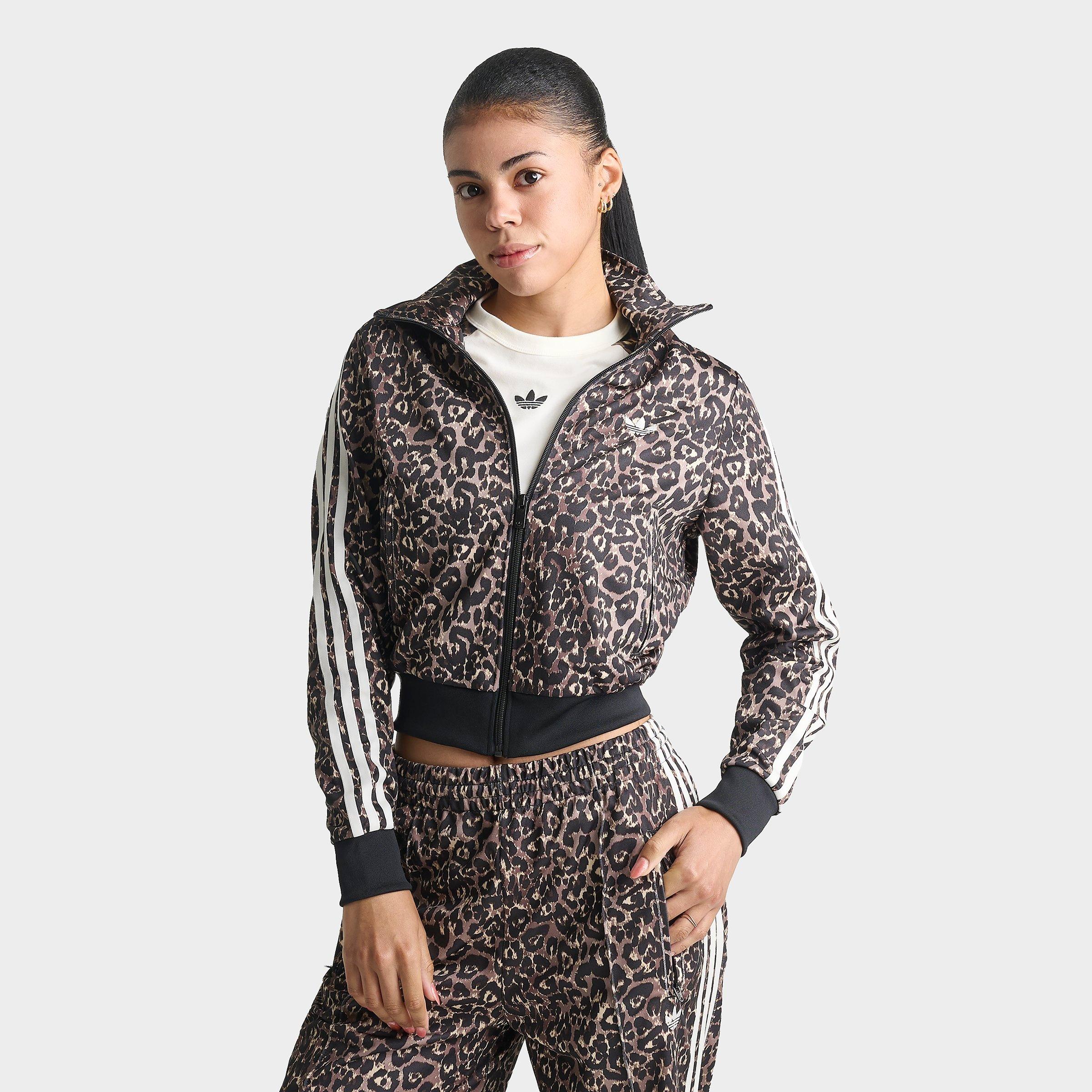 Women's adidas Originals Firebird Leopard Print Track Jacket - Leopard