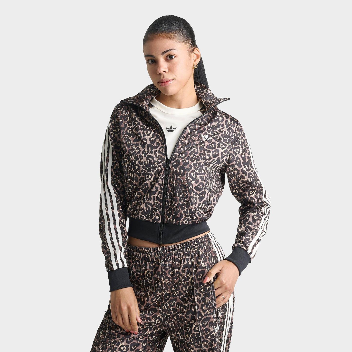 Women's adidas Originals Firebird Leopard Print Track Jacket - Leopard