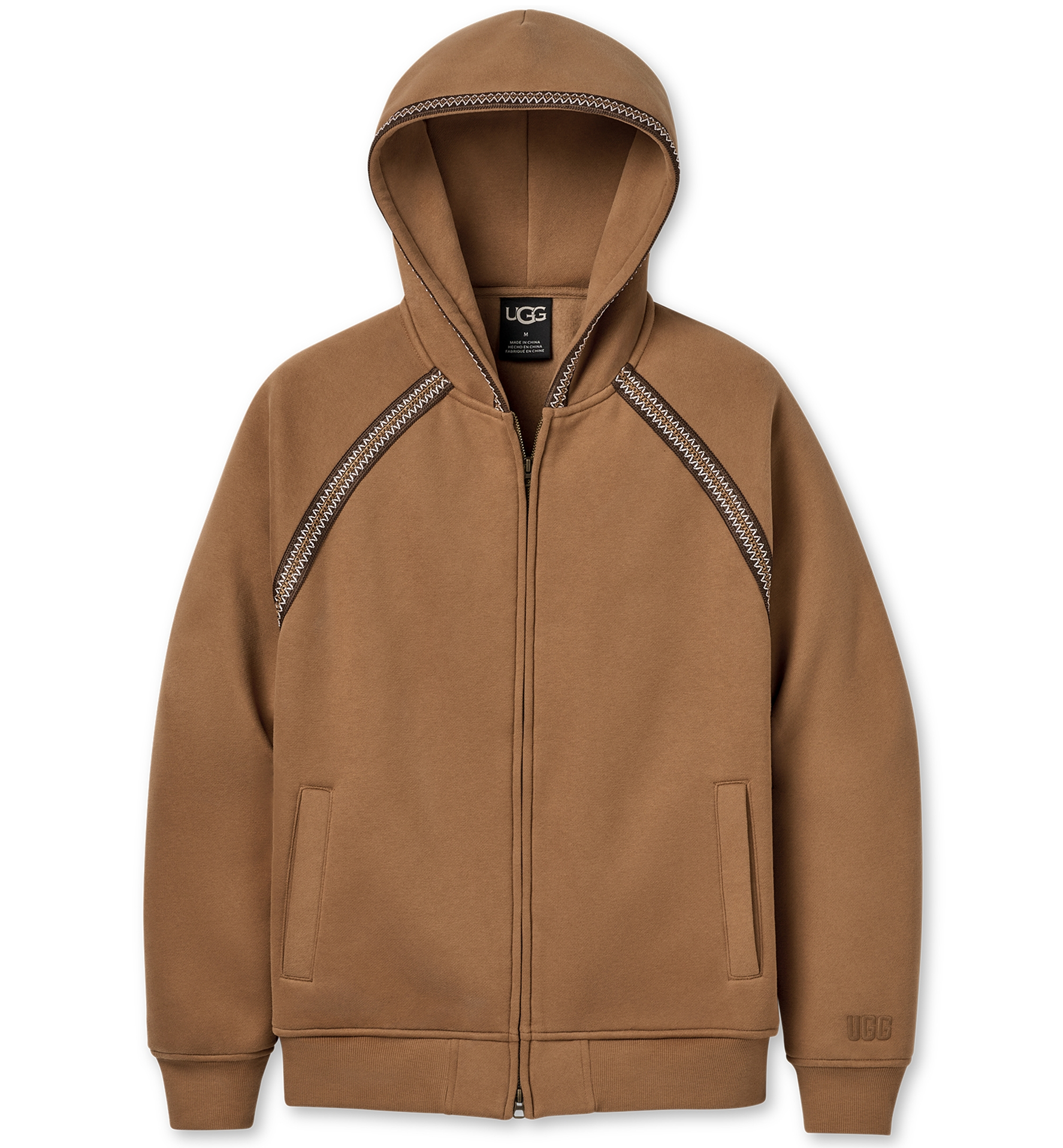 UGG® Men's Tasman Full-Zip Hooded Jacket - Chestnut