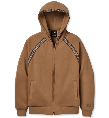 UGG® Men's Tasman Full-Zip Hooded Jacket - Chestnut