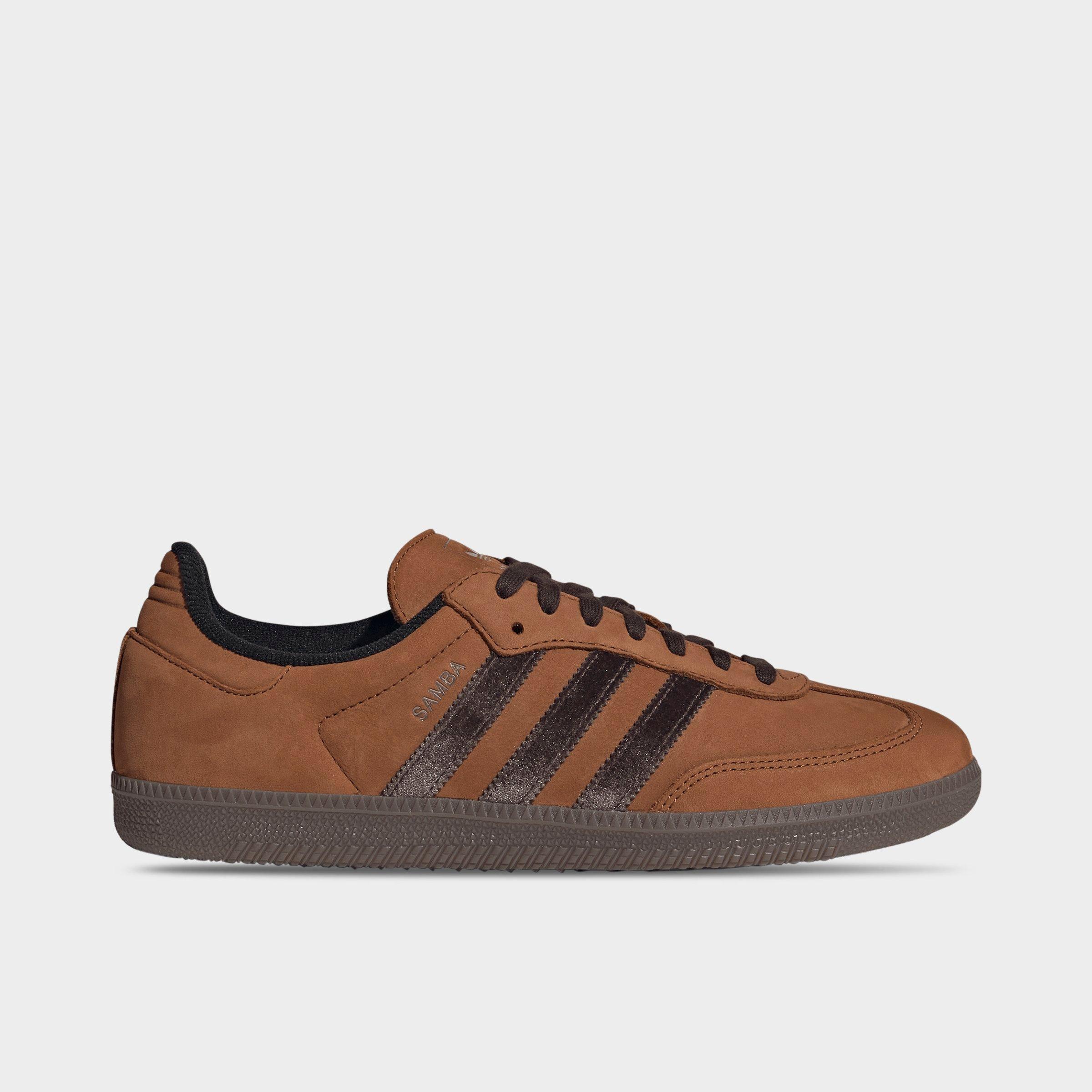 Men's adidas Originals Samba OG Casual Shoes - Part 1 - Dusky Bronze/Aurora - Left shoe facing left. Outside of the shoe.