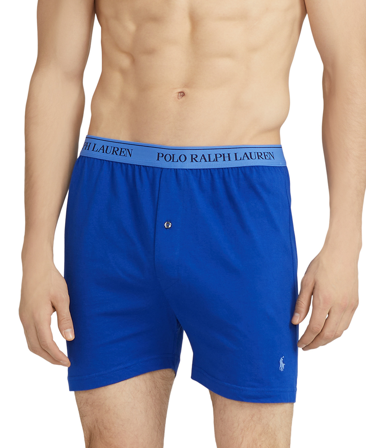 Polo Ralph Lauren Men's 5-Pack Classic-Fit Cotton Knit Boxers - Blue