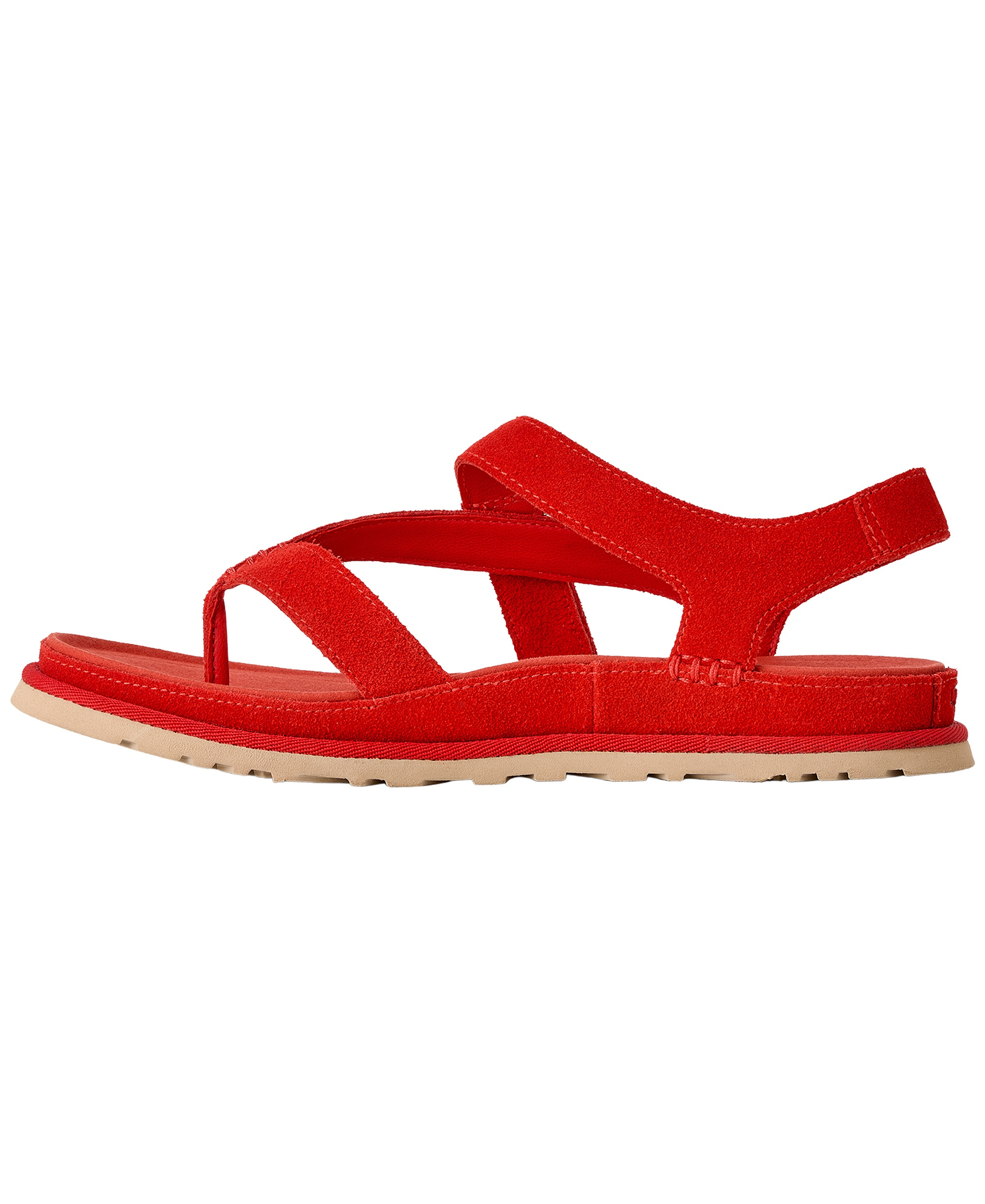 UGG® Women's GoldenGaze Open Toe Flat Sandals - Red Pepper