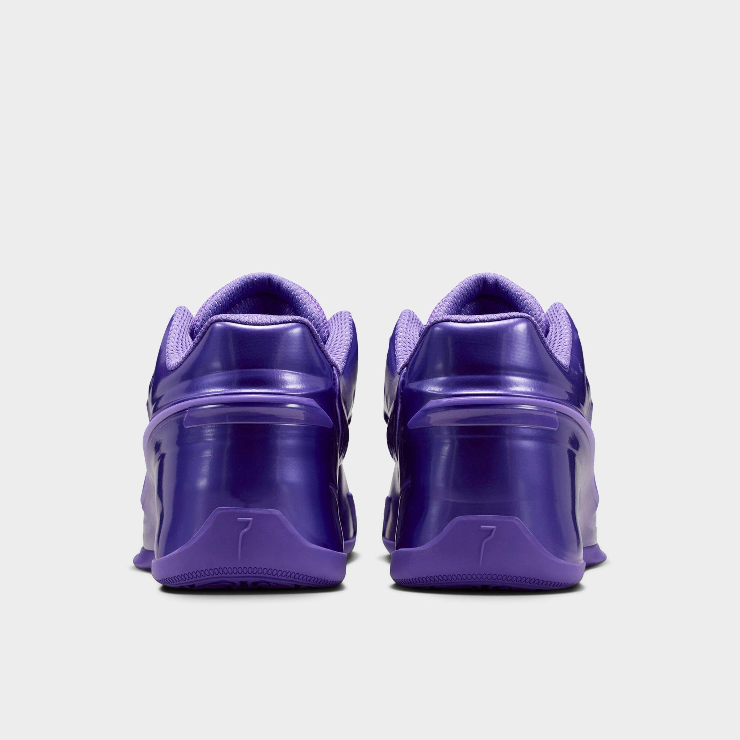 Nithtke KD 19 Basketball Shoes - Field Purple/University Gold/Stadium Green - Back view