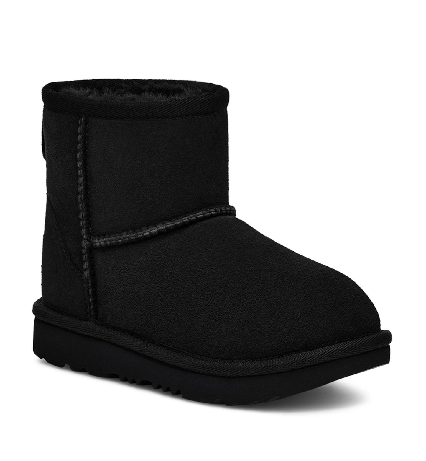 UGG® Toddler Kids Classic Mini II Round Toe Booties - Black