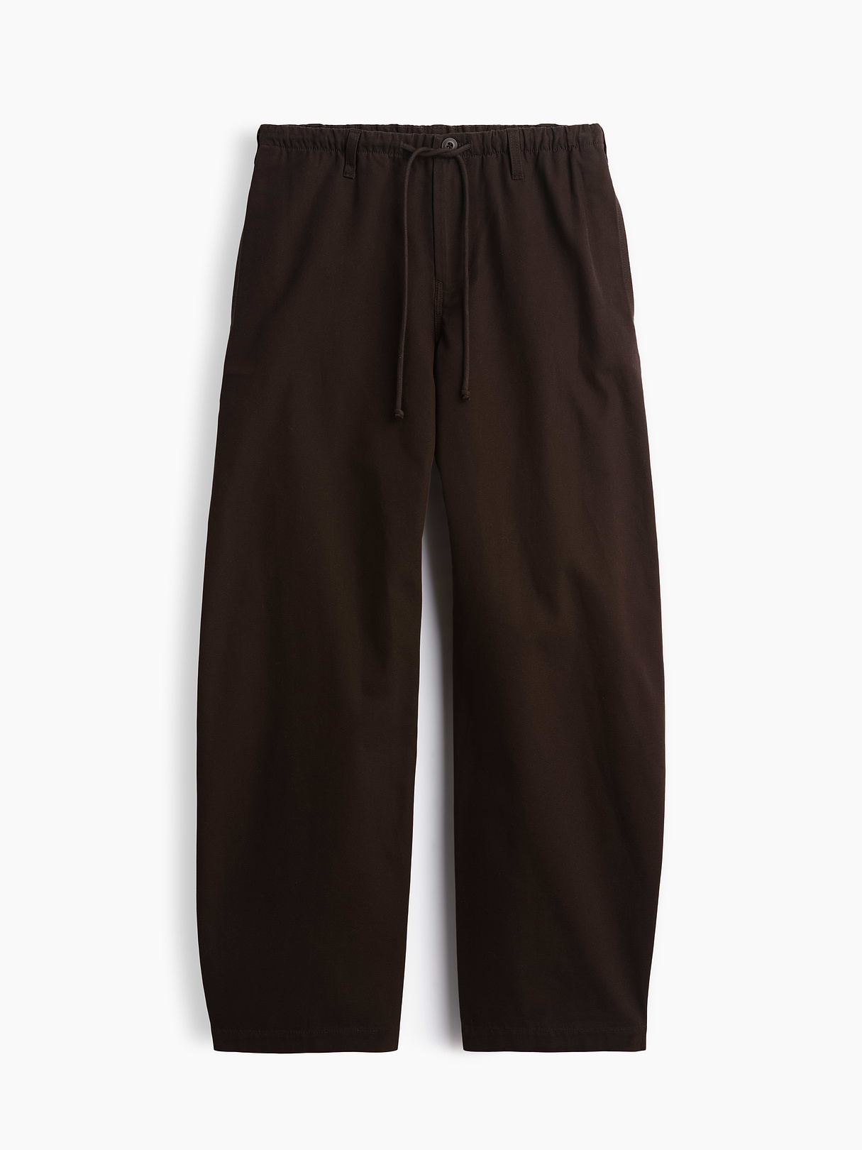 Canvas Easy Baggy Barrel Cargo Pants - Terra brown