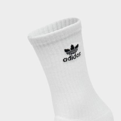 adidas Originals Trefoil 2.0 Crew Socks (6-Pack) - White