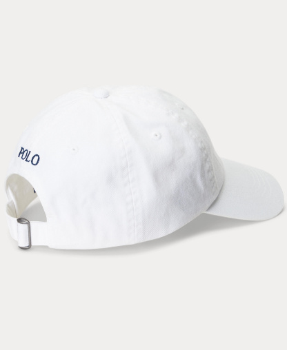 Polo Ralph Lauren Women's The Iconic Cotton Chino Ball Cap - White/Newport Navy
