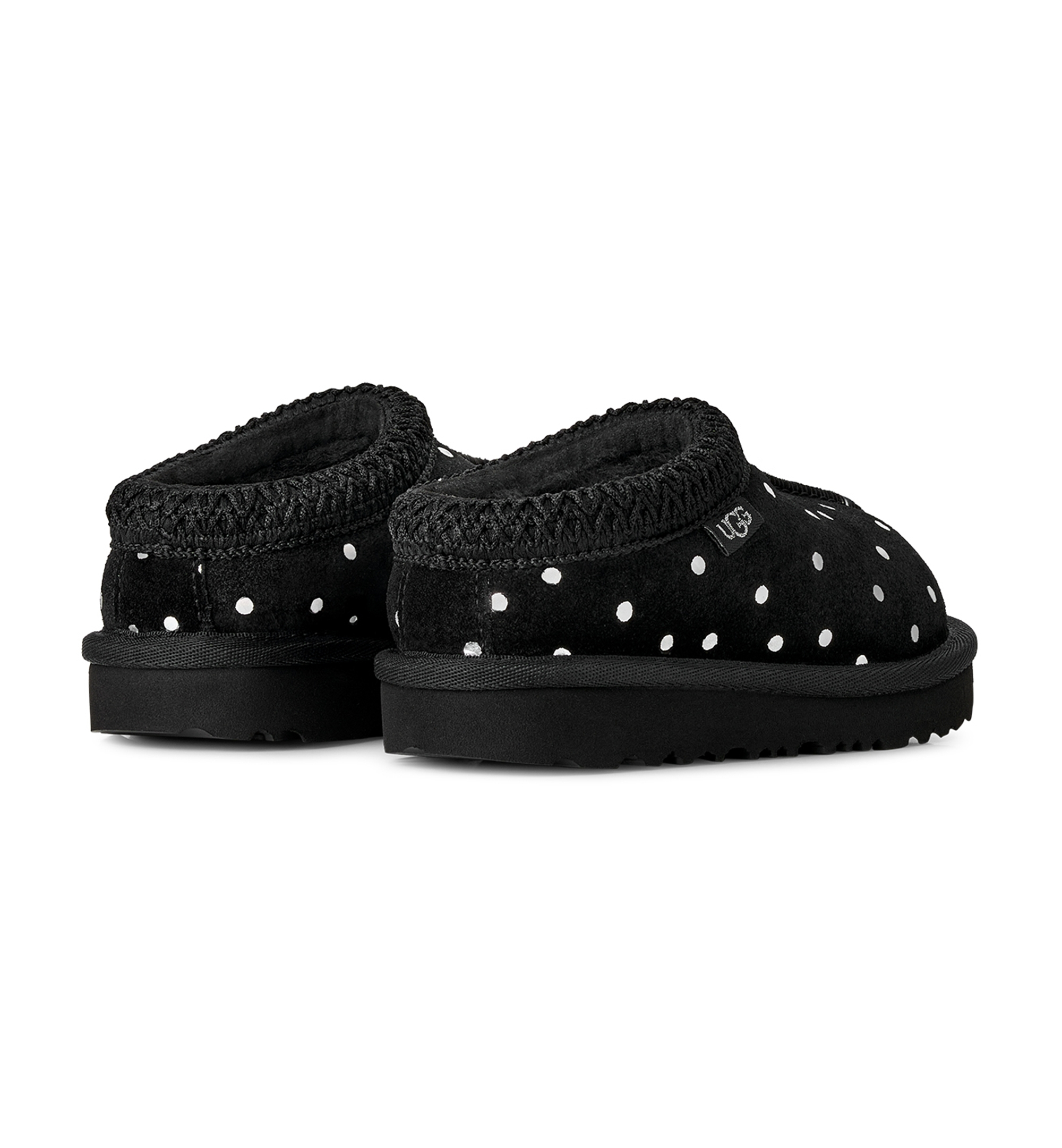 UGG® Toddler Kids Tasman II Shiny Dots Clog Slippers - Black