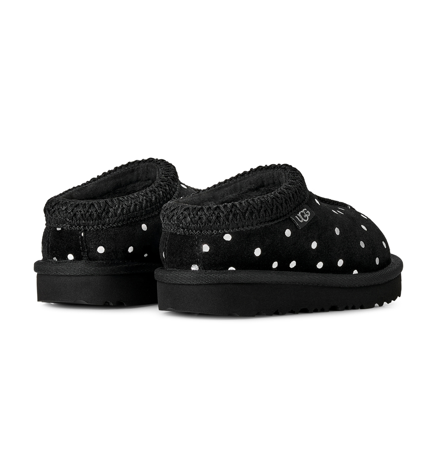 UGG® Toddler Kids Tasman II Shiny Dots Clog Slippers - Black