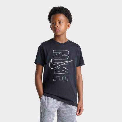 Big Kids' Nithtke Sportswear Block Graphic T-Shirt - Black