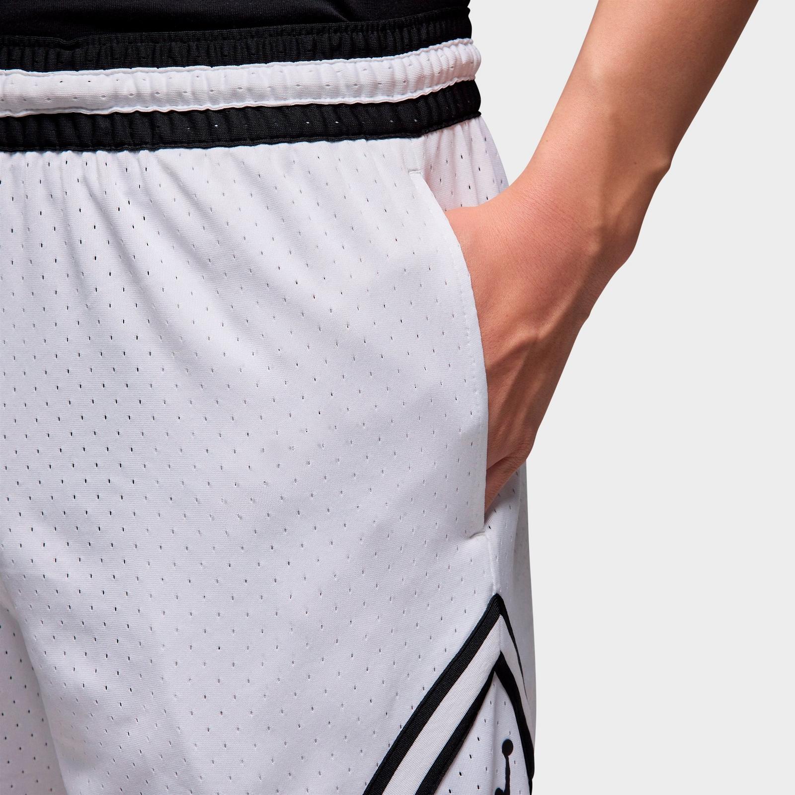 Men's Jordan Sport Dri-FIT Mesh Diamond Shorts - White/True Blue/True Blue - view 4