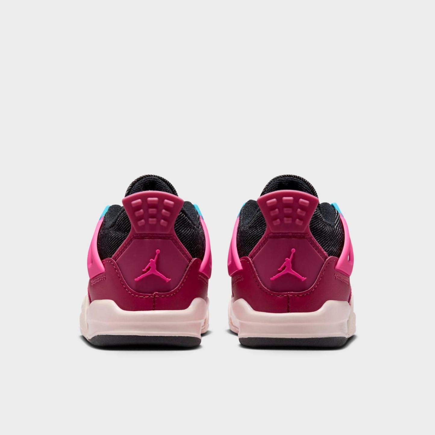 Kids' Toddler Air Jordan Retro 4 Basketball Shoes - Sweet Beet/Desert Pink/Off Noir/Chalk - view 4