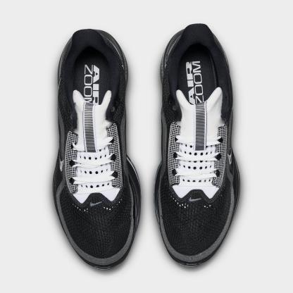 Men's Nike Pegasus Premium Running Shoes - Black/White/Metallic Silver