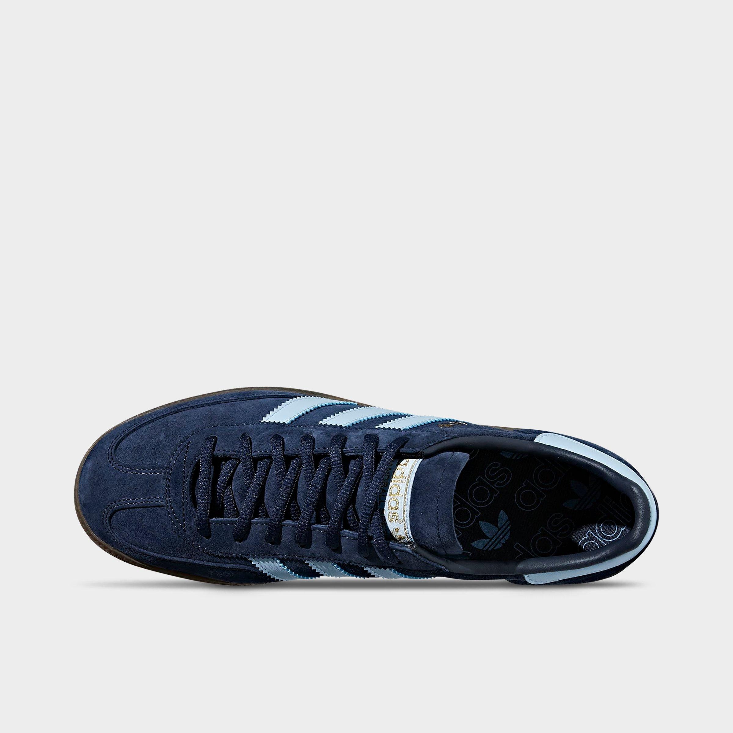 Men's adidas Originals Handball Spezial Casual Shoes - Part 4 - Collegiate Navy/Clear Sky/Gum - Top view