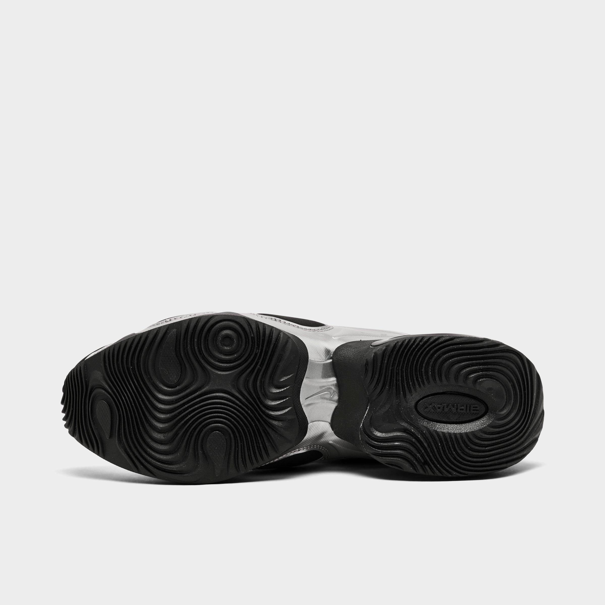 Women's Nithtke Air Max Muse Casual Shoes - Black/Metallic Silver - Bottom view