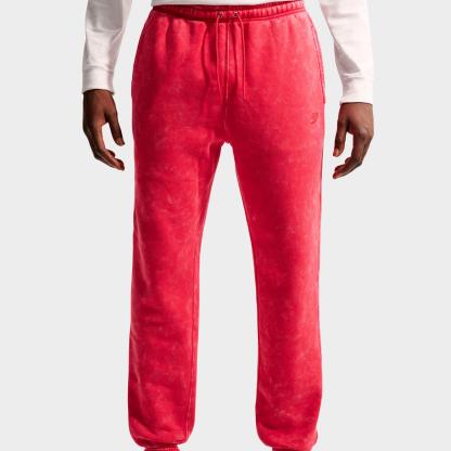Men's Nithtke Sportswear Club Washed Cuffed Fleece Pants - University Red/University Red