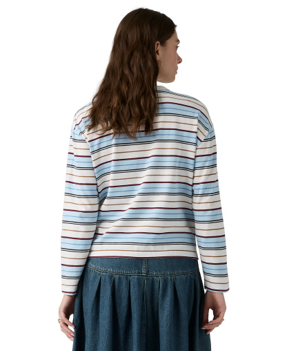 Levi's Premium Women's Vintage Long-Sleeve T-Shirt - Wednesday Stripe Egret